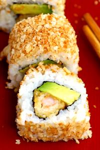 1 roll Spicy Shrimp Tempura Crunch Roll