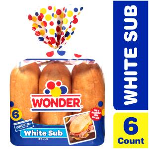1 roll White Submarine Rolls