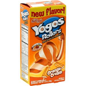 1 Roll Yogos Rollers, Orange Cream
