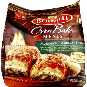 1 rollette Oven Baked Mushroom Lasagna Al Forno