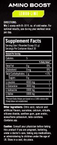 1 rounded scoop (11 g) Amino Boost