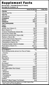 1 rounded scoop (37 g) Adabolic