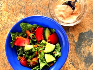 1 salad (142 g) 1000 Island House Salad