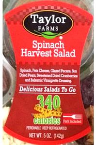 1 salad (142 g) Spinach Harvest
