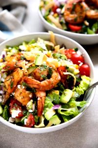 1 salad (269 g) Lemon Cilantro Seafood Salad