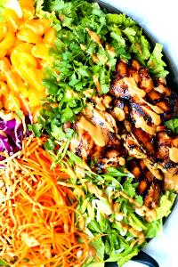 1 salad (401 g) Asian Chicken Salad with Spicy Bites