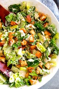 1 salad (8 oz) Caesar Salad with Caesar Dressing