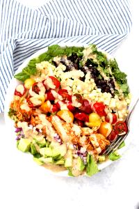 1 salad BBQ Ranch Chicken Salad (No Dressing)