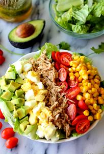 1 salad Big Salad with Pulled Pork