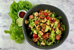 1 Salad Cajun Prawns Salad