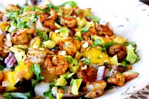 1 salad Caribbean Salad with Grilled Shrimp