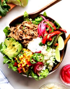 1 salad Carnitas Salad