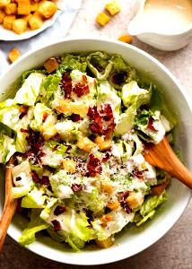 1 Salad Chicken Caesar Salad With Caesar Dressing
