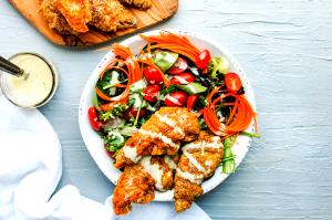 1 salad Chicken Finger Salad