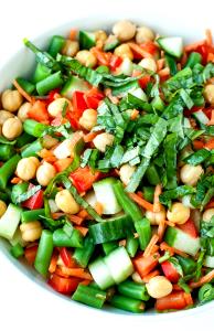 1 salad Chickpea Veggie Salad with Nonfat Vinaigrette