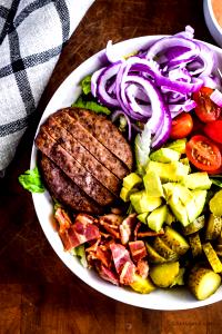 1 salad Close Talker Crispy Salad Bowl - Ground Beef