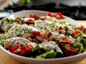 1 salad CPK Cobb Salad with Blue Cheese Dressing & Beets (Half)