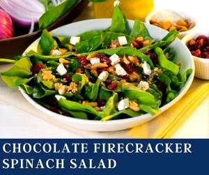 1 salad Firecracker Spinach Salad with Dressing