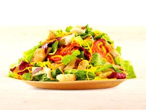 1 salad Garden Fresco with Grilled Chicken (No Cheese)