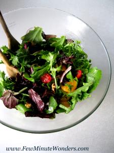 1 salad Garden Salad without Dressing