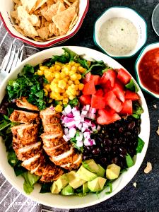 1 Salad Grande Taco Salad W/ Spicy Chicken