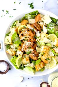 1 salad Grilled Chicken Salad with Croutons & Fat Free Ranch Dressing