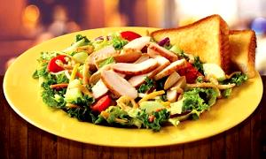 1 salad House Zalad with Grilled Chicken (No Bread)