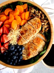 1 Salad Mandarin With Chicken Salad With Balsamic Dressing