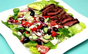 1 salad Mediterranean Steak Salad