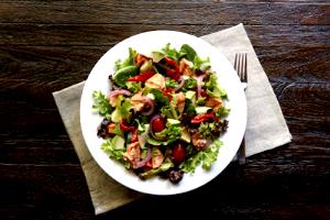 1 salad Salmon Pacifica Salad