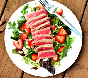 1 salad Seared Ahi Spinach Salad