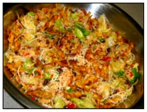 1 Salad Shredded Seafood Taco Salad
