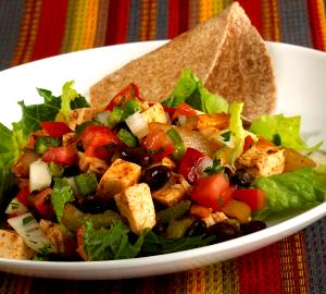 1 salad South Western Chicken Fajita Salad with Tortilla