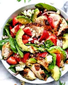 1 salad Spinach Salad with Roasted Chicken