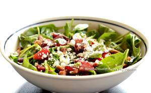 1 salad Spinach Sweet Crisp Salad (Cafe Size)