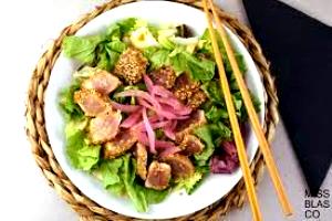 1 salad Tataki Salad with Soy Ginger Dressing