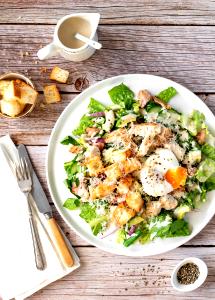 1 Salad The Ultimate Salad-Chicken Salad (İncludes 2 Oz. Caesar Dressing)