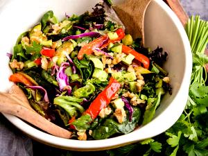 1 salad Veggie Salad with Non-Fat Vinaigrette