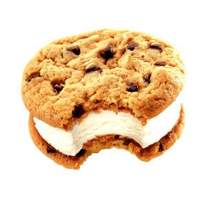 1 sandwich (113 g) Chocolate Chip Ice Cream Cookie Sandwich