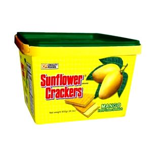 1 sandwich (12 g) Sunflower Crackers Mango Cream Sandwich