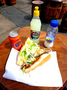 1 sandwich (133 g) Fish & Cheese Sandwich