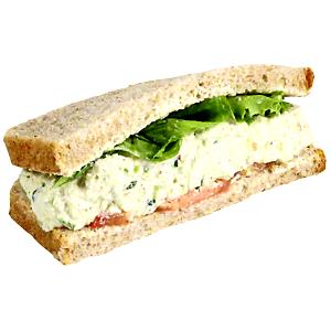 1 sandwich (136 g) Chicken Salad Sandwich (Half)