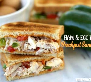 1 sandwich (156 g) Ham, Egg White & Cheddar Sizzli