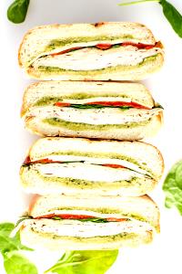 1 sandwich (16.5 oz) Chicken Pesto & Feta Sandwich