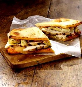 1 sandwich (181 g) Chicken Artichoke Panini on Ancient Grain Flatbread