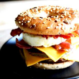 1 sandwich (186 g) Double Sausage, Bacon, Egg, & Cheese Croissan