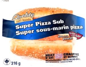 1 sandwich (190 g) 6" Pizza Sub
