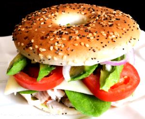 1 sandwich (217 g) Turkey Bagel Thin Sandwich