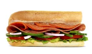 1 sandwich (227 g) 6" Spicy Italian