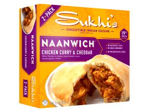 1 sandwich (227 g) Chicken Curry Naanwich
